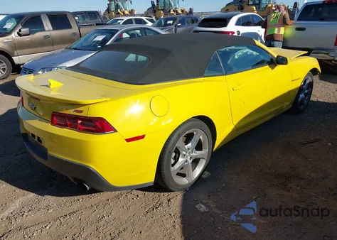 2015 Chevrolet Camaro 2Lt из США, поврежденный, VIN 2G1FF3D39F9215477